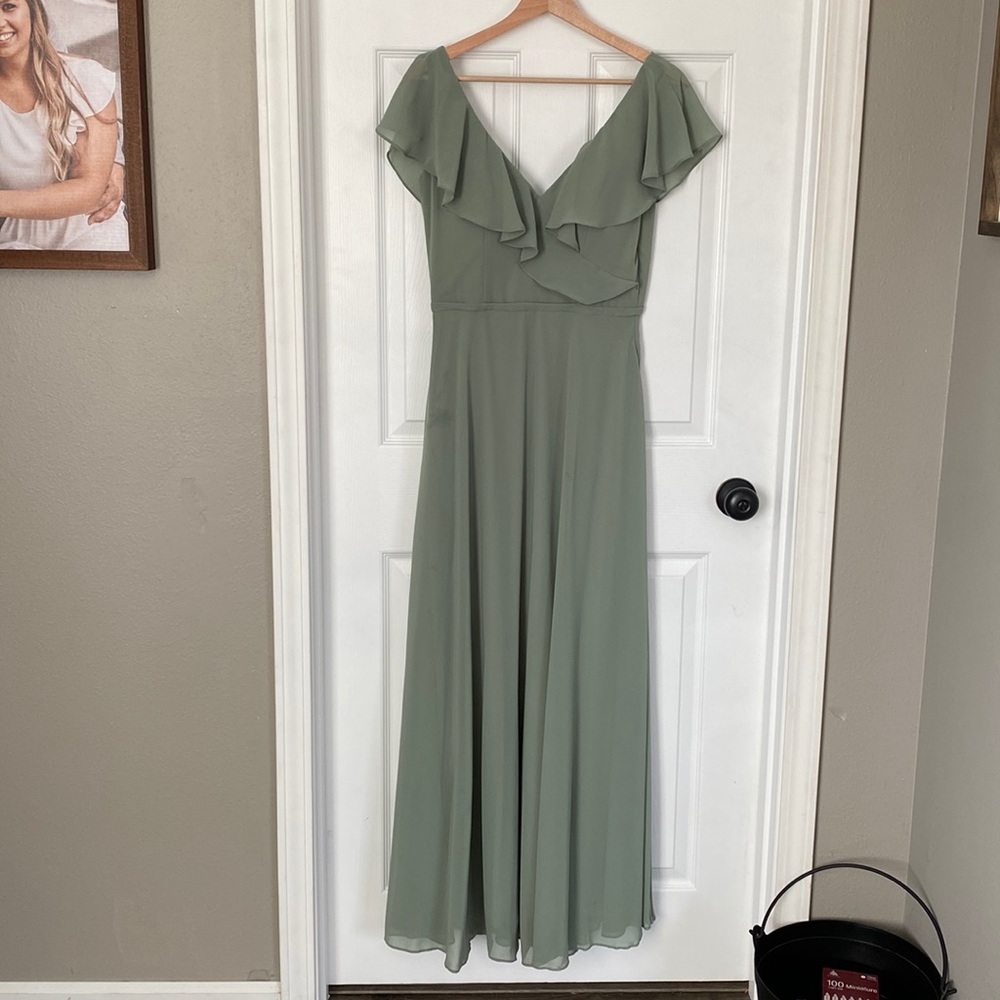 Sage Green Morilee Madeline Gardner Bridesmaid Dress
